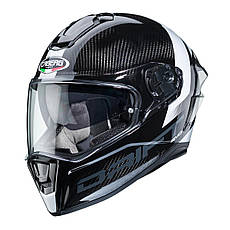 МОТОШОЛОМ ЗАКРИТИЙ CABERG DRIFT EVO CARBON SONIC КОЛІР ЧОРНИЙ / БІЛИЙ