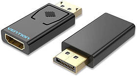 Відео перехідник Vention Display Port (DP) на HDMI 1080P@60Hz (Full HD) Чорний HBKB0