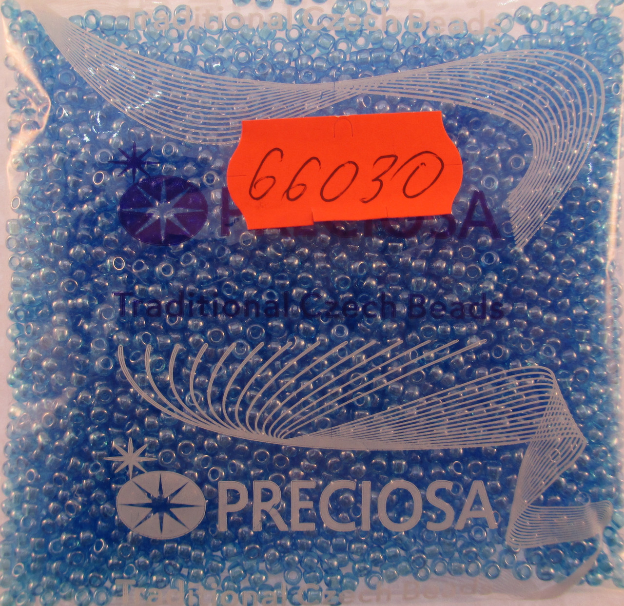 Бісер 10/0, колір — блакитна лагуна, No66030 (пач.50 грамів)