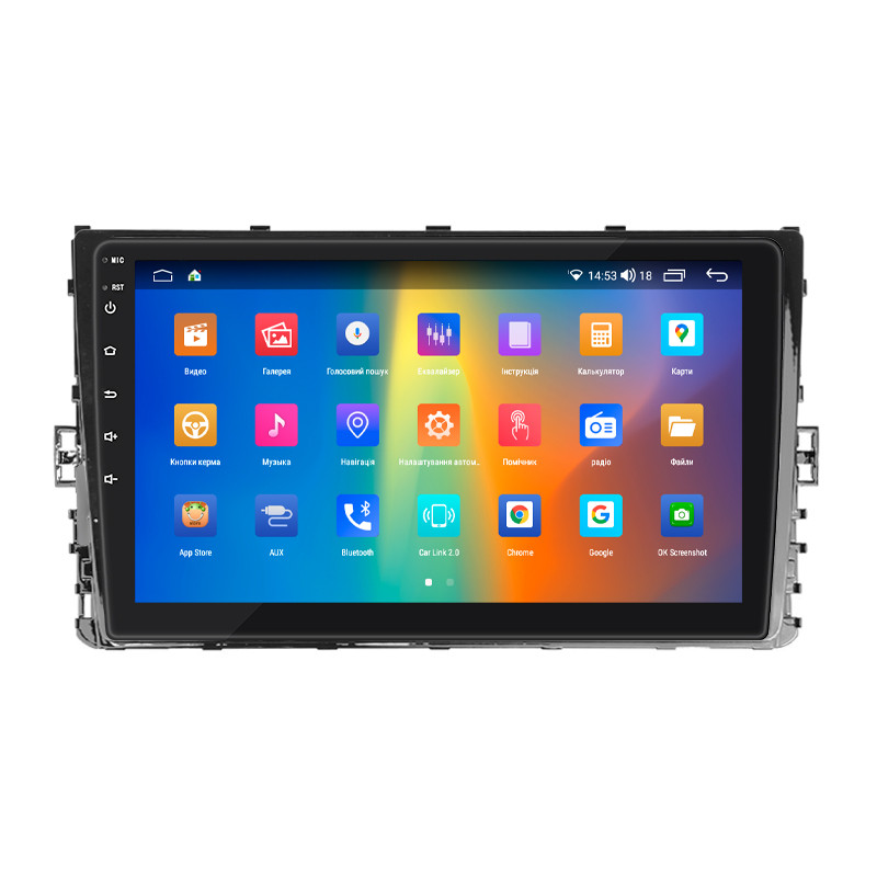 Штатна магнітола 9" Lesko для Volkswagen Transporter T6 Рестайлінг 2019-н.в 4/64Gb CarPlay 4G Wi-Fi GPS Prime