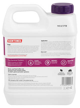 Рідина для очищення системи опалення Sentinel X800 Cleaner, 1 л, фото 3