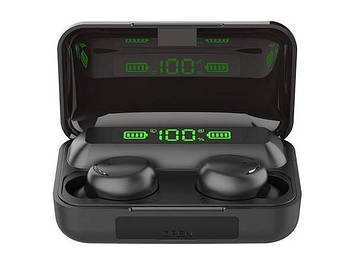 Навушники бездротові 9D F9-5 Bluetooth Black із зарядним кейсом.