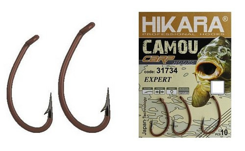 Гачки Hikara Camou Expert bronze nr 4