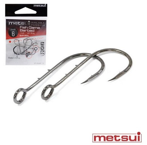 Крючки metsui FISH GAME BARBED № 4 уп. 12 шт.