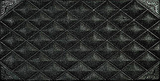 Самоклеюча декоративна 3D панель чорні плитки 600x300x8 мм