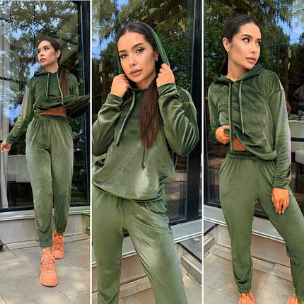 Розкішні жіночі костюми, тканина "Велюр" 42, 44, 46, 48, 50, 52 розмір 42, фото 1