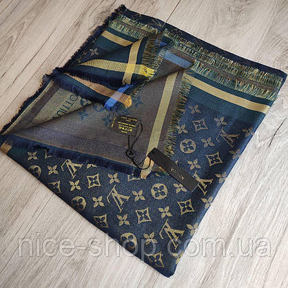 Хустка Louis Vuitton люрекс темно-синій, фото 3