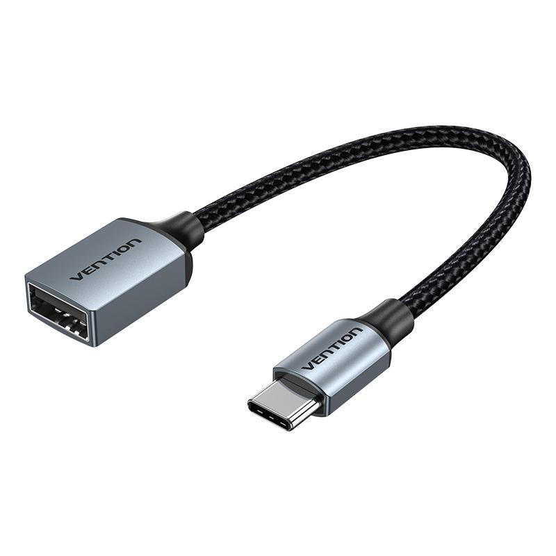 Перехідник Vention USB C - USB 2.0 Type-C OTG кабель 0,15 м Чорний CCWHB