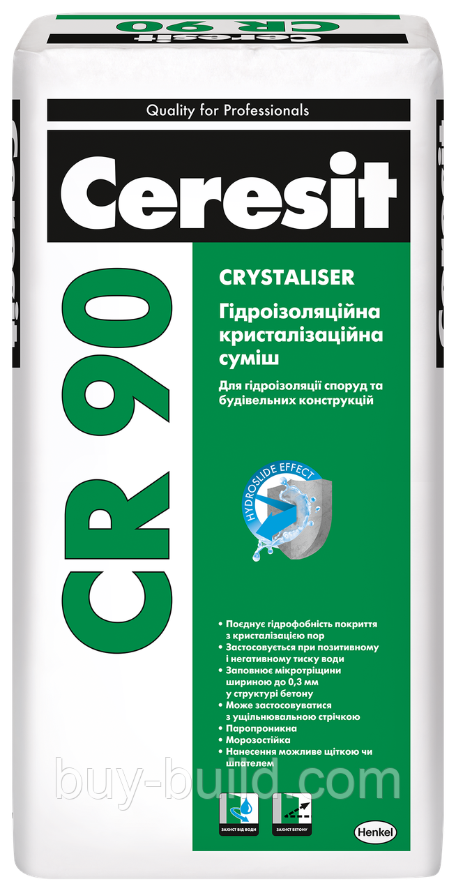 Гідроізоляція кристалізаційна суміш Ceresit CR 90 25 кг