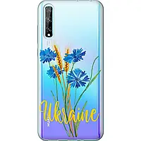 Чехол силиконовый патриотический на телефон Huawei P Smart S Ukraine v2 "5445u-1813-58250"