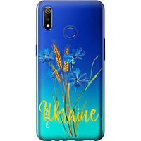 Чехол силиконовый патриотический на телефон Realme 3 Ukraine v2 "5445u-1869-58250"