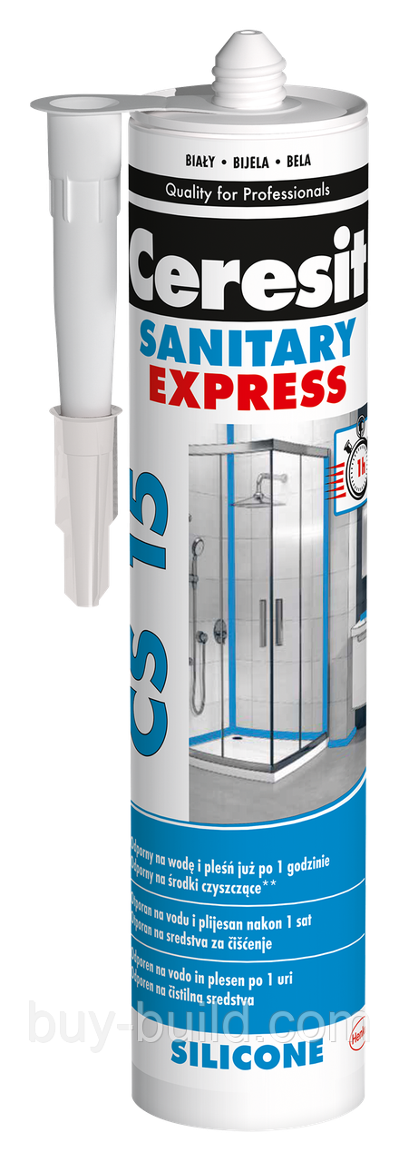 Герметик санітарний Ceresit CS 15 Express (білий)