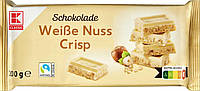 Шоколад Белый K-classic с Орехами и Криспами Weibe Nuss Crisp 200 г Германия