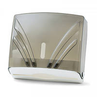 Диспенсер для паперових рушників 3-складання білий пластик