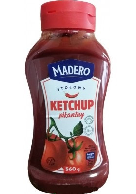 Кетчуп Пікантний Столовий Мадеро Madero Stolowy Ketchup Pikantny 560 мл Польща, фото 1
