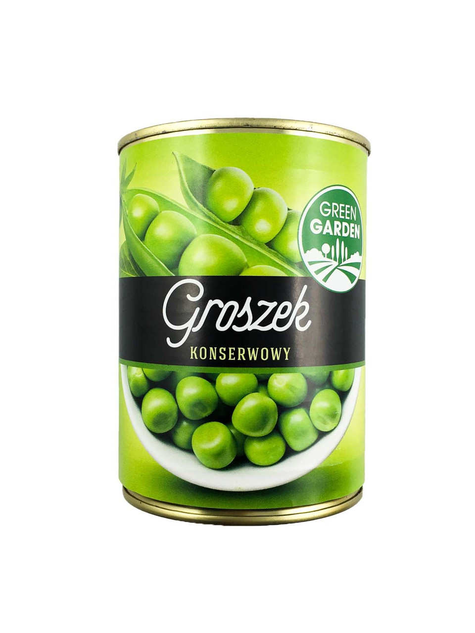 Горошок Зелений Консервований Green Garden Groszek Konserwowy 400 г Польща, фото 1