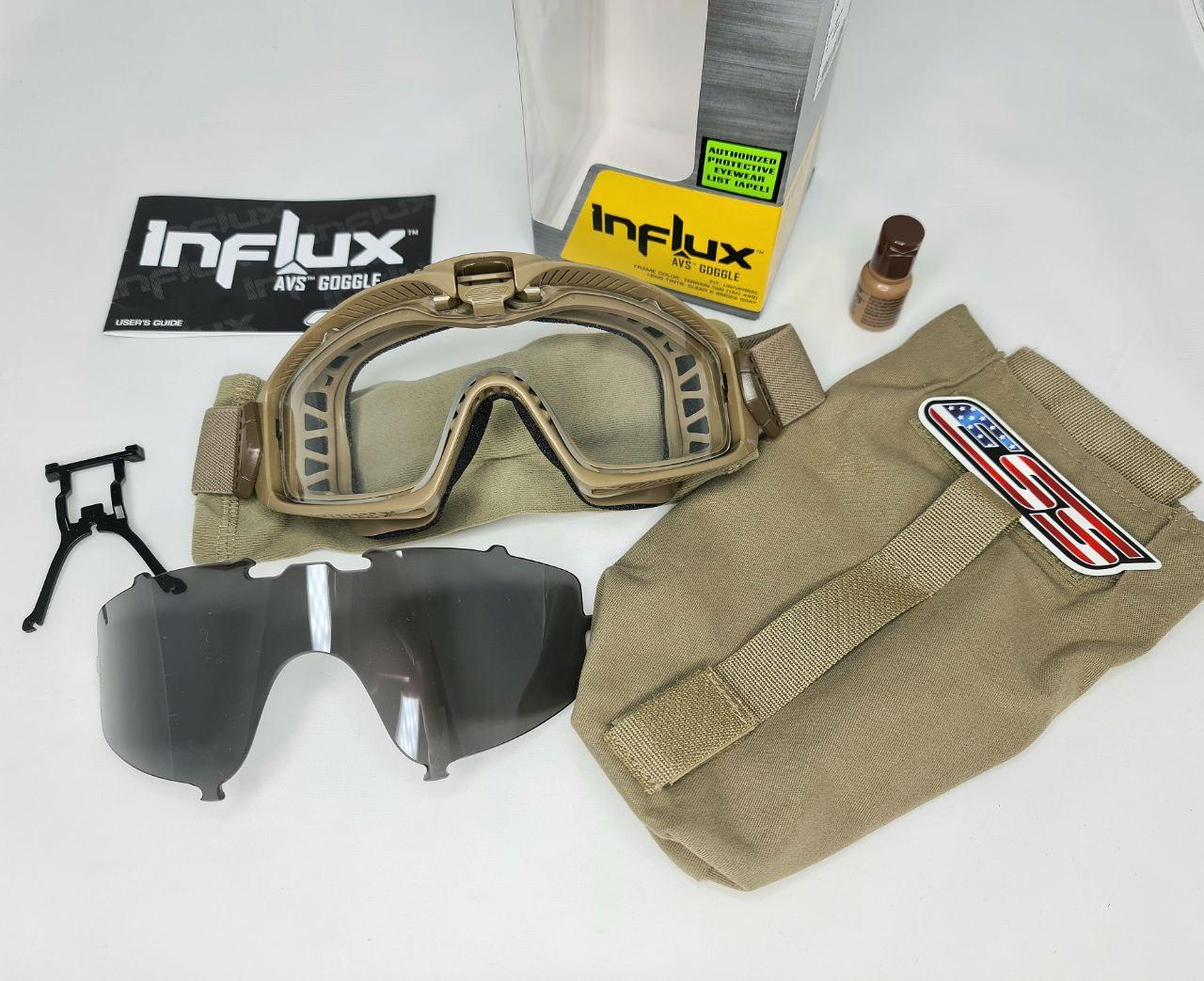 Маска ESS Influx AVS Goggle 1L/2L (Маски 1 шт + лінзи 2 шт), Колір: Terrain Tan, EE7018-10