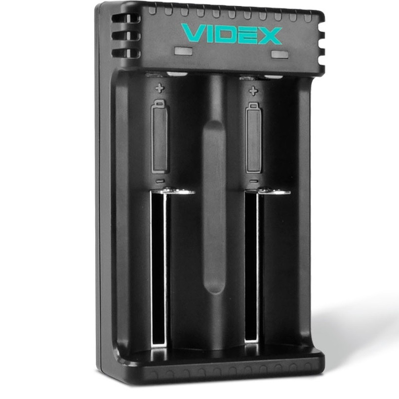 Зарядний пристрій для акумуляторів VIDEX VCH-L201 Чорний
