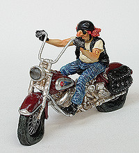 Колекційна статуетка Мотоцикл Байкер Forchino, ручна робота FO 85031