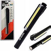 Светодиодный Фонарик-Ручка YATO COB LED (200 Lm) Батарейки 3 x AAA (08511)