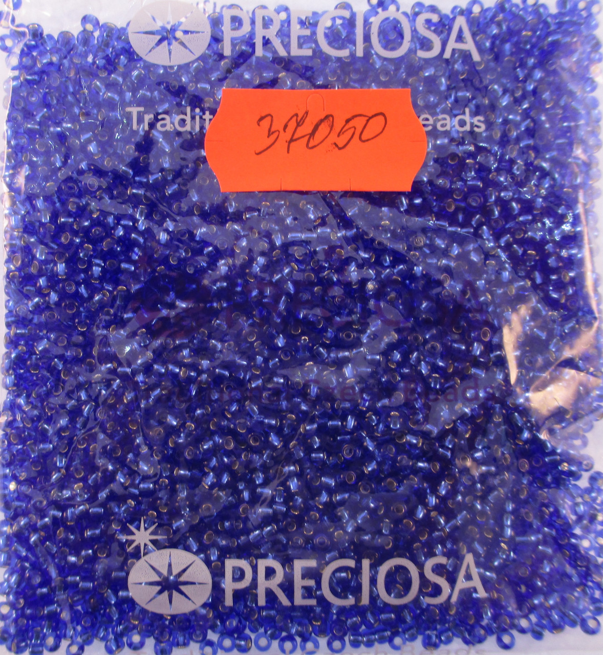 Бісер 10/0, колір — синьо-сріблястий, No37050 (пач.50 грамів)