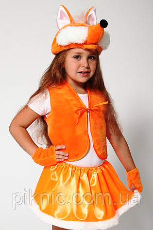 Костюм Лисичка для дівчинки 3,4,5,6 років Дитячий костюм Лисиці, фото 2