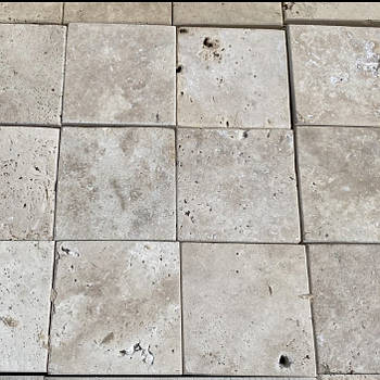 Плитка з каменю Травертин для фасаду, доріжок, басейну, тераси