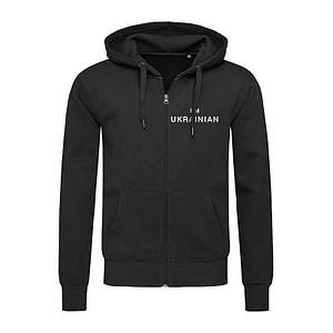 Худі на блискавці з патріотичним принтом I'm Ukranian