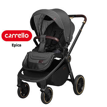 Дитяча коляска прогулянкова CARRELLO Epica CRL-8509 Iron Grey Темно-сіра