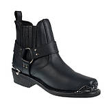 AllOriginal com ua Шкіряні чопери GRINDERS Mid Eagle чорні ковбойські чоппери choppers ковбойки шкіра англійський виробник NEW, фото 4