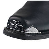 AllOriginal com ua Шкіряні чопери GRINDERS Mid Eagle чорні ковбойські чоппери choppers ковбойки шкіра англійський виробник NEW, фото 8