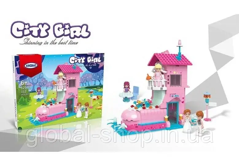 Конструктор "City Girl", ( ХВ 52013), 314 деталі. XingBao