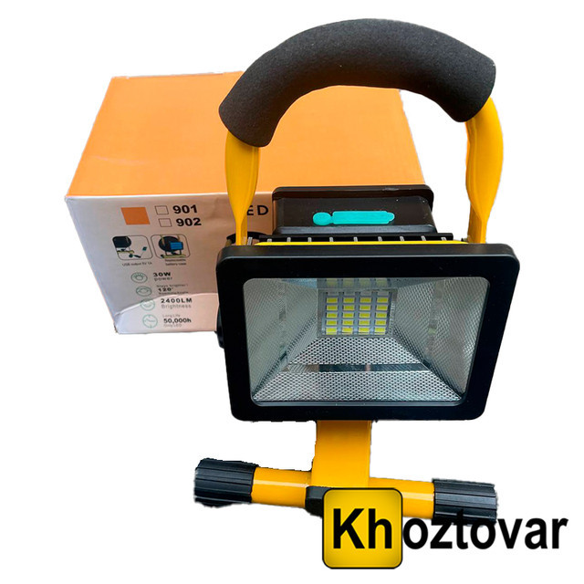 Ручной фонарь-прожектор Flood Light Outdoor 901 | 30W - фото 2 - id-p1713952565