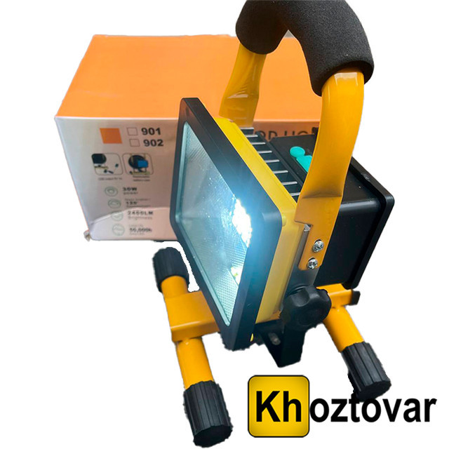 Ручной фонарь-прожектор Flood Light Outdoor 901 | 30W - фото 3 - id-p1713952565