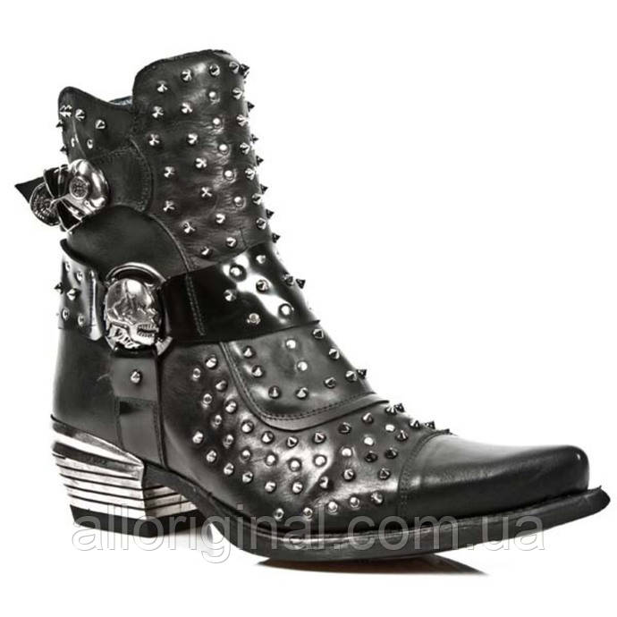 Черевики NEW ROCK — Itali Black — Antik — West Negro-Acero