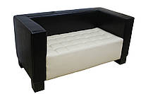 Офисный диван Спейс 150х76х73 см черно-белый