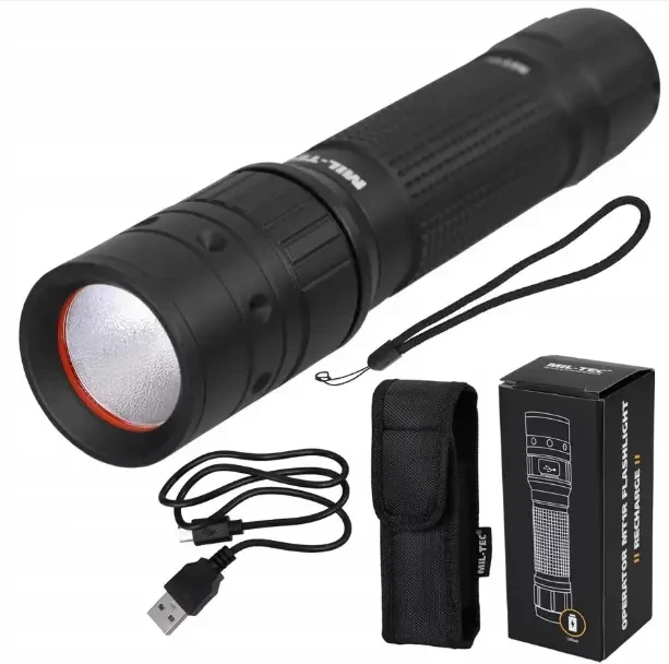 Перезаряджаємий ліхтарик  MT1R с Cree LED MIL-TEC 15153000, фото 1