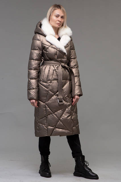 Женский пуховик ZLLY (Zilanliya) Темная бронза: продажа, цена в