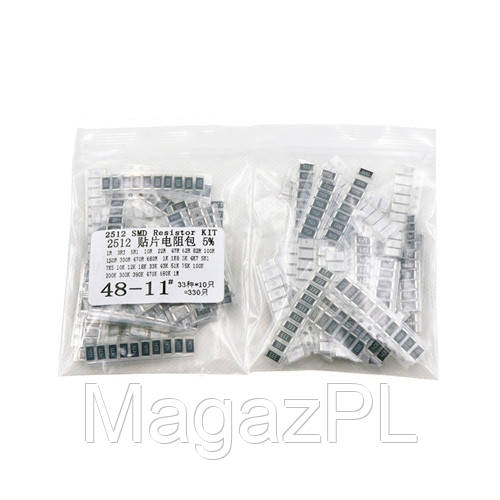 Купить 330x Резистор SMD 2512 1Вт 5% 1Ом-1МОм, набор, цена 600 грн ...