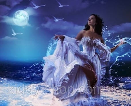 Діамантова вишивка. Картина на підрамнику "Зимовий ліс", 30х40см, квадратні стрази, фото 1