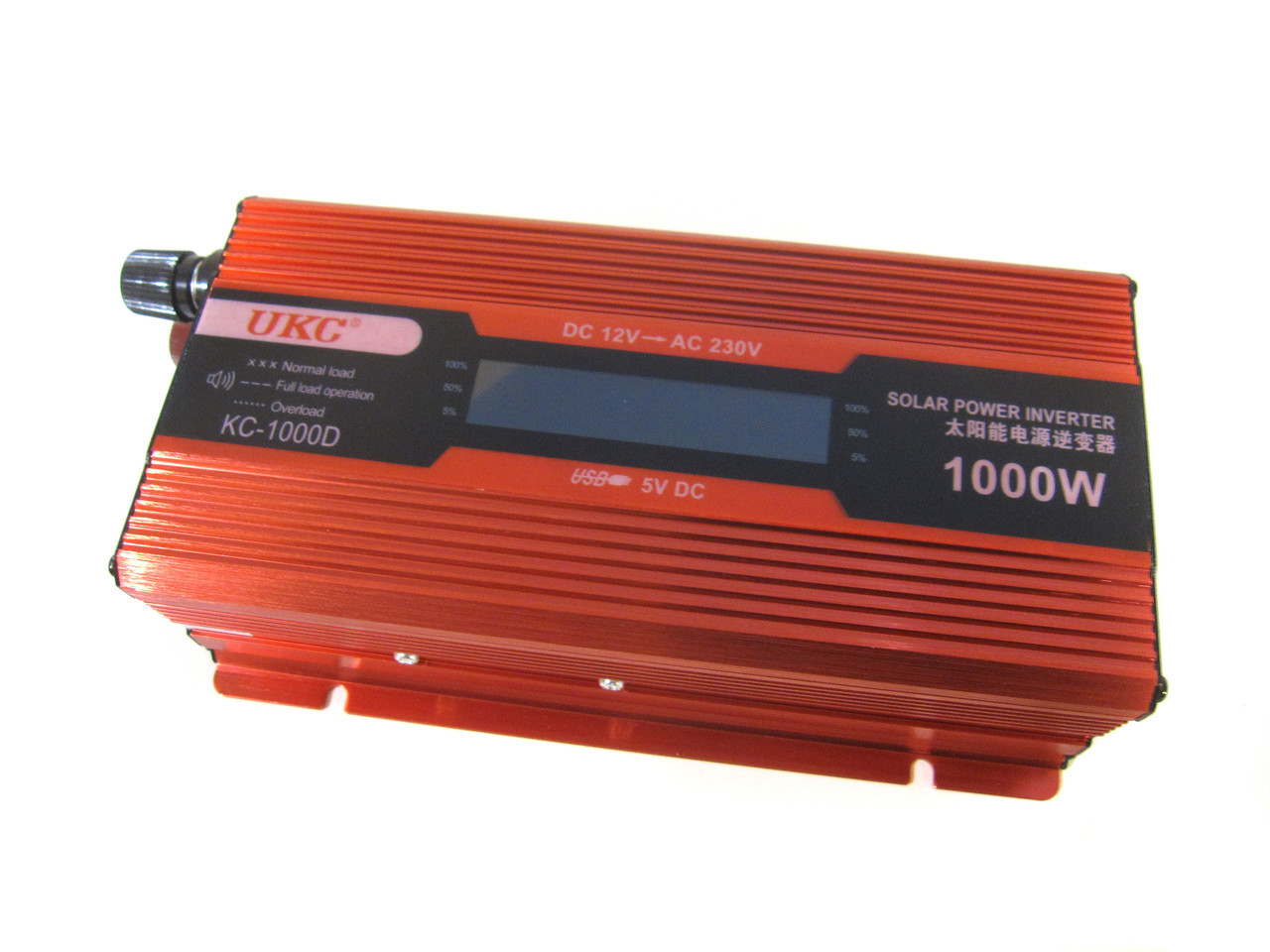 Перетворювач UKC авто інвертор 12В-220В 1000W LCD KC-1000D, фото 1