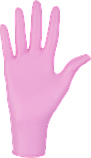Рукавички нітрилові Nitrylex рожеві 100шт M, фото 2