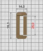 Однощелевая перетяжка A.FP-2208 25мм кайот