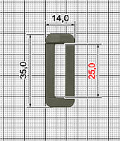 Однощелевая перетяжка A.FP-2208 25мм хаки