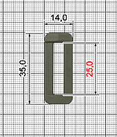 Однощільнева перетяжка A.FP-2208 25 мм хакі