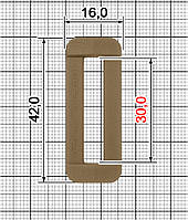 Однощелевая перетяжка A.FP-2208 30мм койот