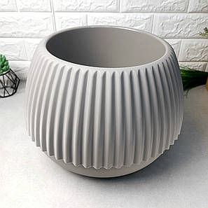 Великий горщик для кімнатних рослин із дренажною вставкою 21см Бохо Алеана Какао, фото 1