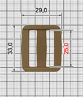 Перетяжка двухщелевая A.FP-2207 25мм койот