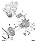 Ремінь ГУР Fiat Ducato 250, Peugeot Boxer 3, Citroen Jumper 3 (2006-2014) 2.2, 9664069480, 4009Q4, фото 5