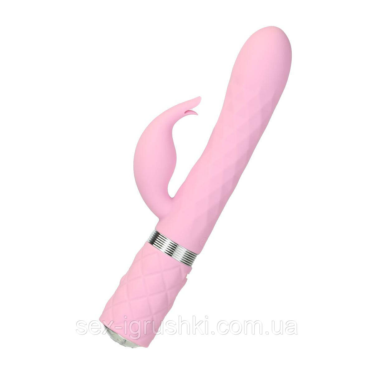 Розкішний вібратор зайчик Pillow Talk Lively Pink SO6856